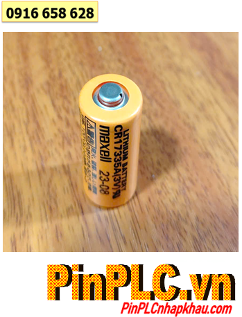 Maxell CR17335A; Pin nuôi nguồn PLC Maxell CR17335A lithium 3v 2/3A chính hãng_Xuất xứ NHẬT